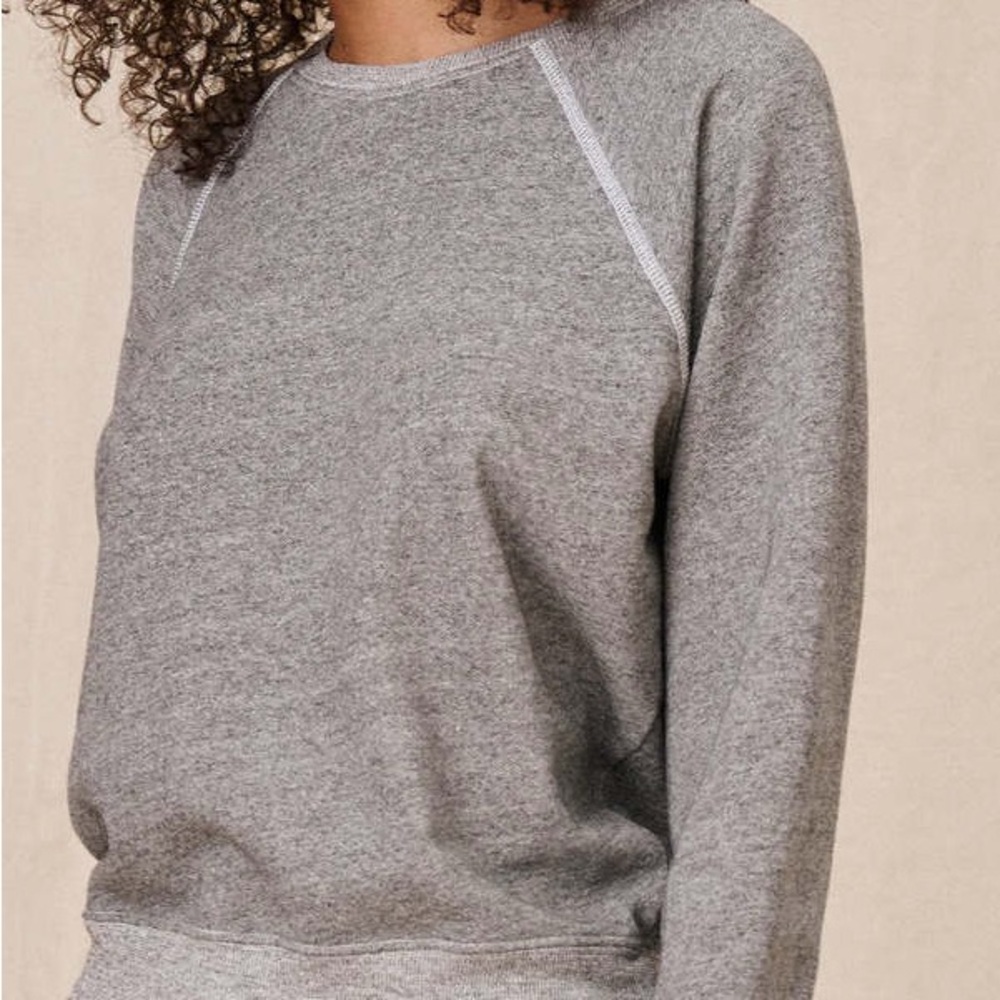 The Great Shrunken Sweatshirt in Varsity Grey - Picture 8 of 8